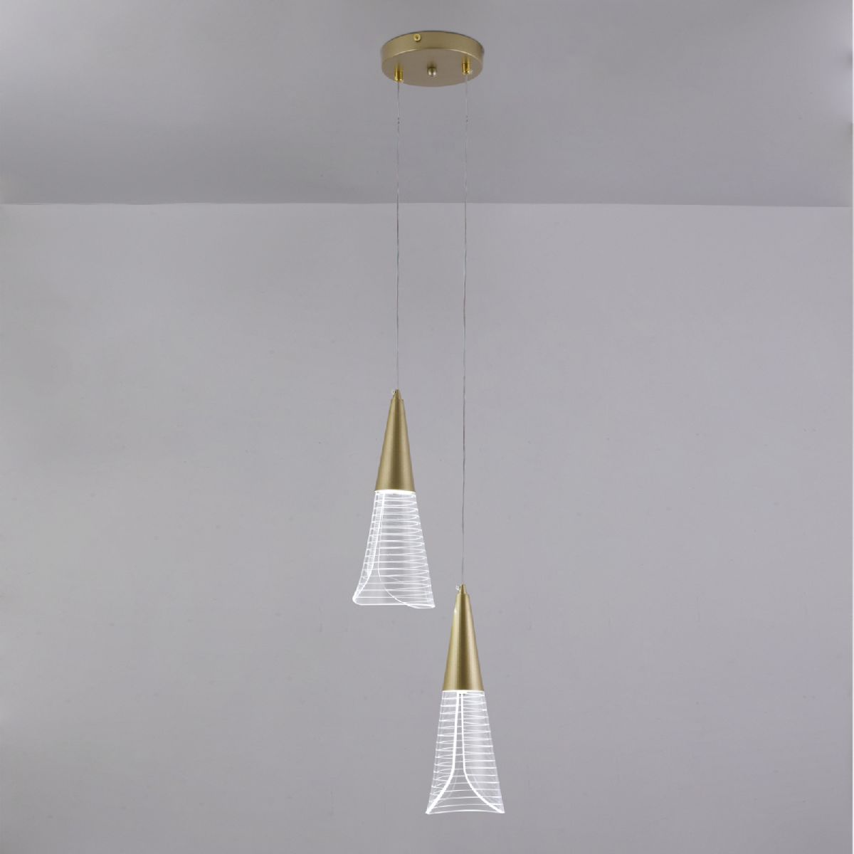 подвесной светильник natali kovaltseva triangle led lamps 81117/2c