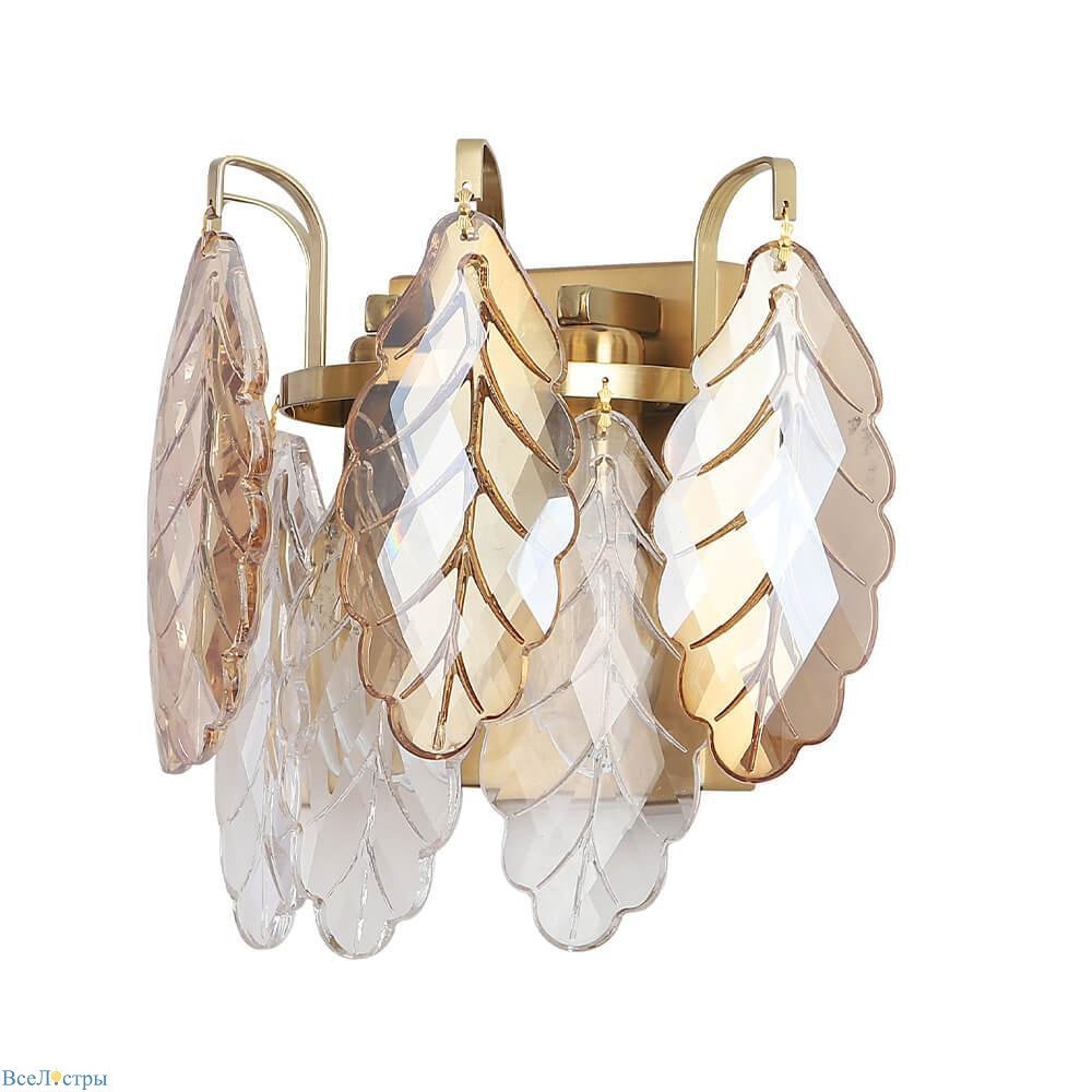 бра crystal lux trevi ap2 brass