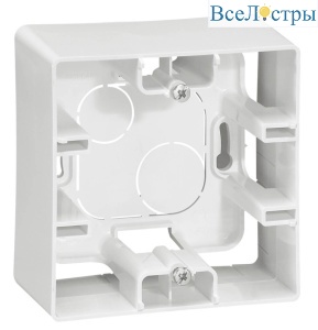 Коробка для накладного монтажа 1-постовая Legrand Etika белая 672510