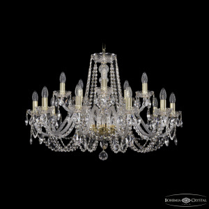 Подвесная люстра Bohemia Ivele Crystal 1402/10+5/300 G