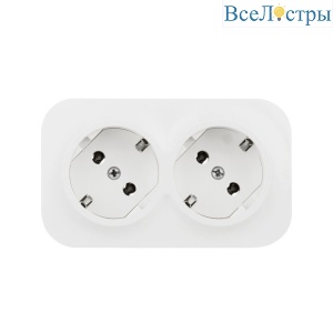 Розеточный блок двойной с/з со шторками Legrand Quteo 782237