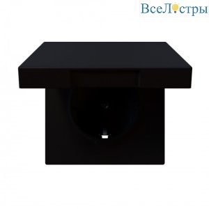 Розетка SCHUKO с крышкой и защитными шторками 16A 250V 2P+T (soft touch) Jasmart FD5505PBM