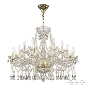 Подвесная люстра Bohemia Ivele Crystal 5413/12+6/300 G Clear/M-1H