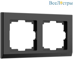 Рамка Werkel Stark на 2 поста черный W0021808 4690389161827