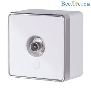 ТВ-розетка Werkel Gallant оконечная белая W5083001 4690389164712