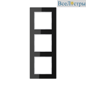 Рамка трехместная Jung AC583GLSW