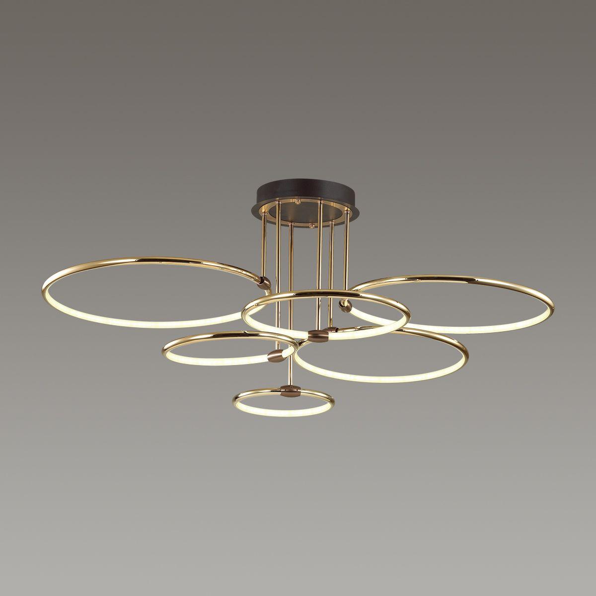 потолочная светодиодная люстра lumion ledio ursula 5283/99cl