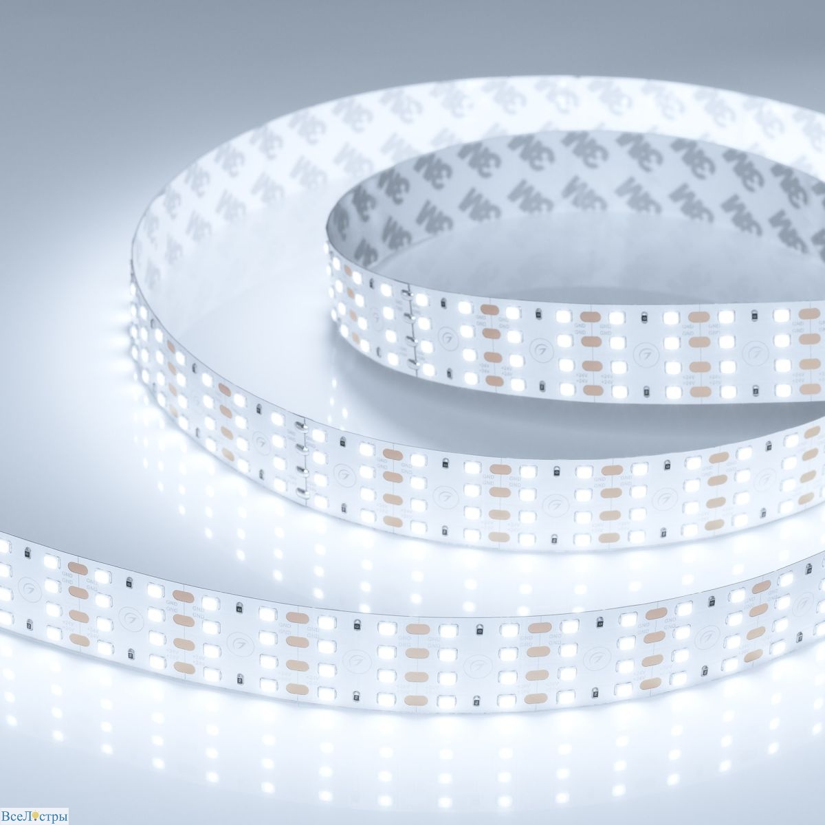 светодиодная лента arlight ul-a320-24mm 24v white6000 (25 w/m, ip20, 3m) 061403