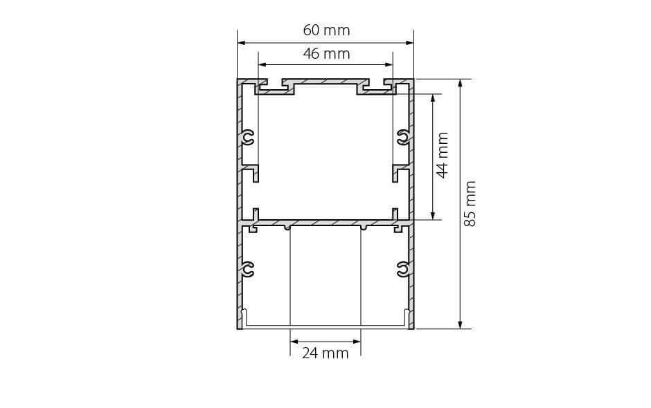 профиль arlight arh-line-6085-2000 anod 018508