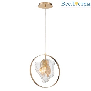 Подвесной светильник DeLight Collection Cowley P60669-1 gold/clear