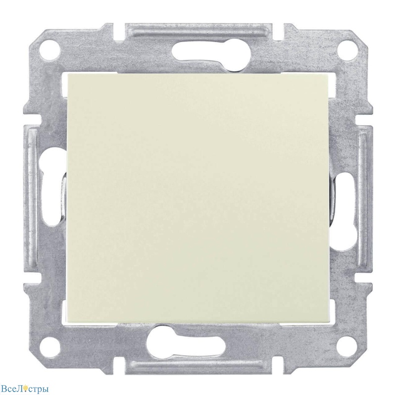 выключатель одноклавишный schneider electric sedna 10a 250v sdn0100147