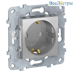 Розетка Schneider Electric Unica New с/з без шторок 16A 250V NU503630