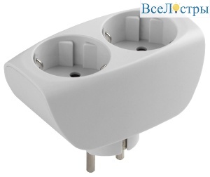 Разветвитель электрический Эра SP-2e-W C0045528