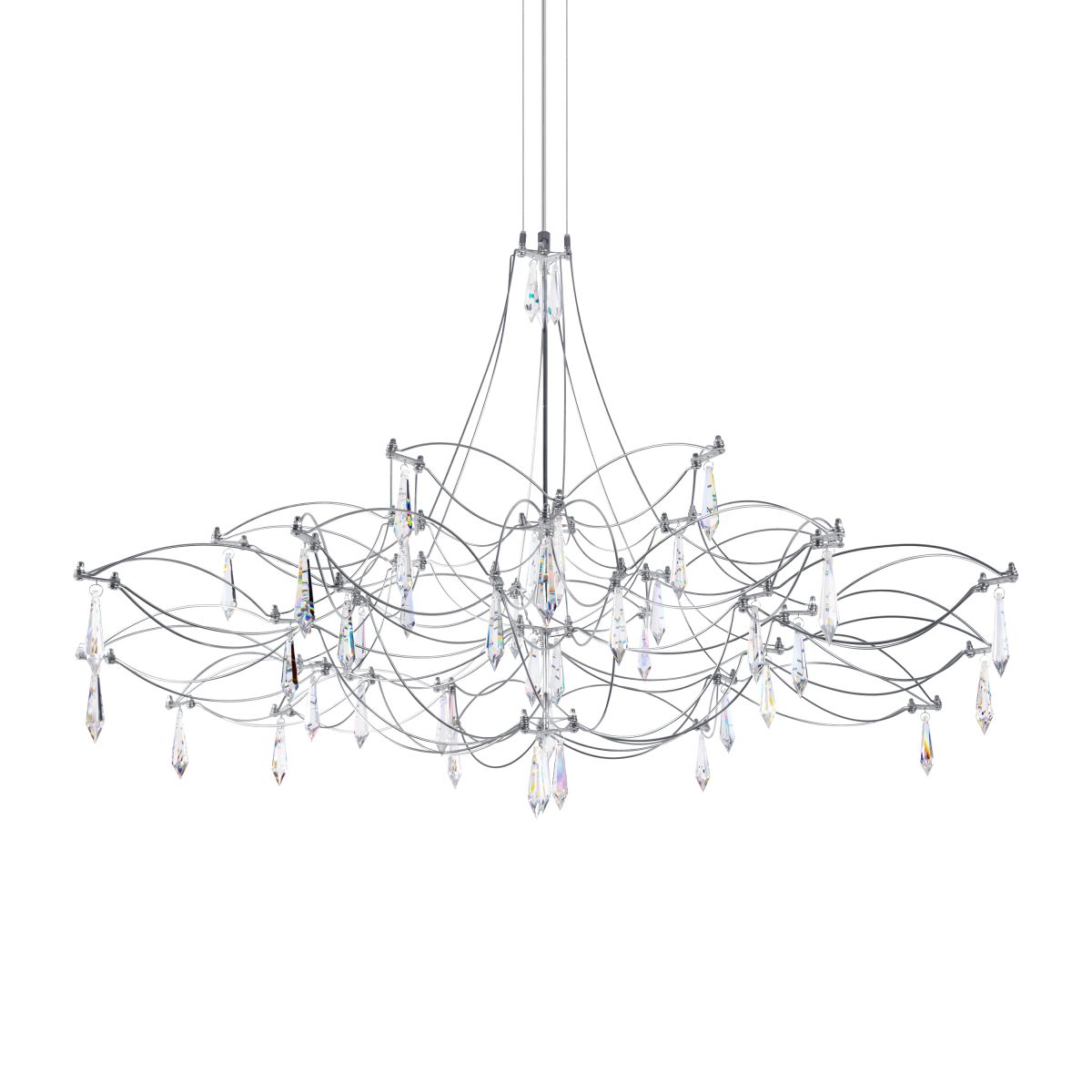 подвесная люстра loft it mira 10590/1000 silver asfour