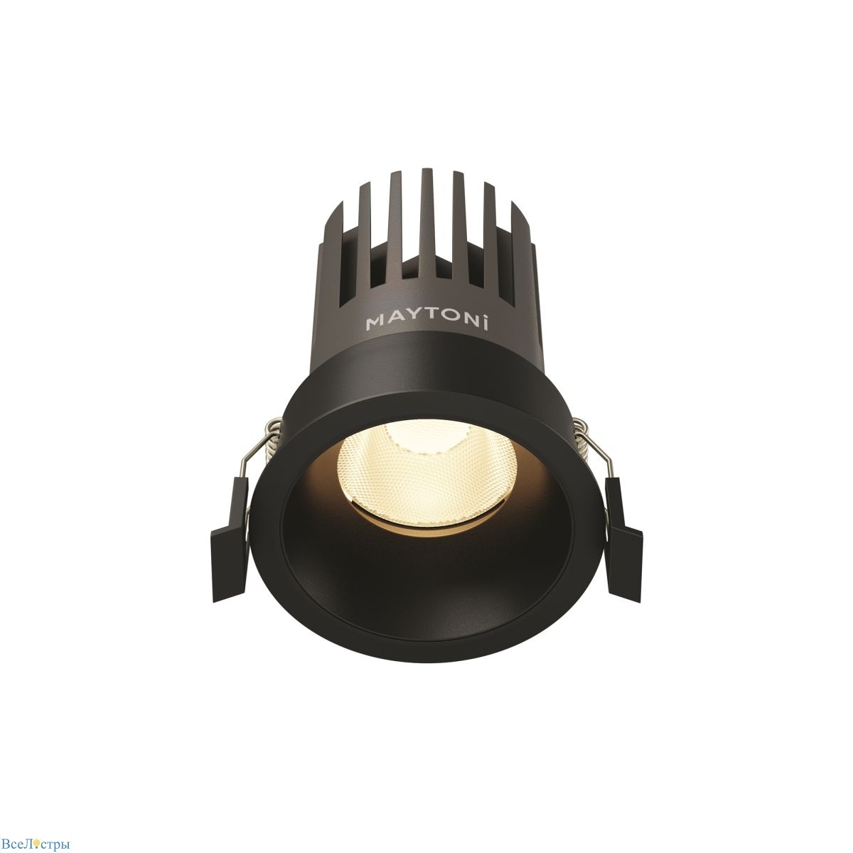 встраиваемый светильник maytoni technical dip dl117-15w-3k-b
