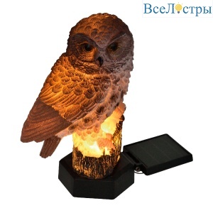 Садовый светильник на солнечной батарее Uniel USL-S-829/PM290 BROWN OWL UL-00011605