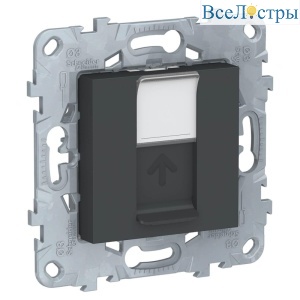 Розетка компьютерная RJ45 Schneider Electric Unica New Cat. 5е UTP NU541154