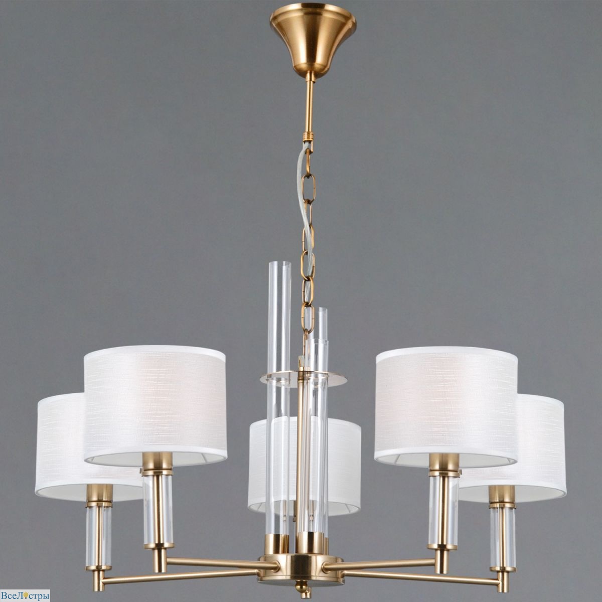подвесная люстра illumico il0755-5psq-25 brass genoa