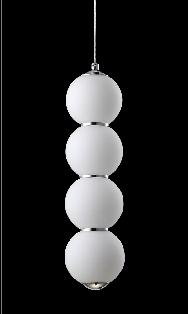 подвесной светильник crystal lux desi desi sp4 chrome/white