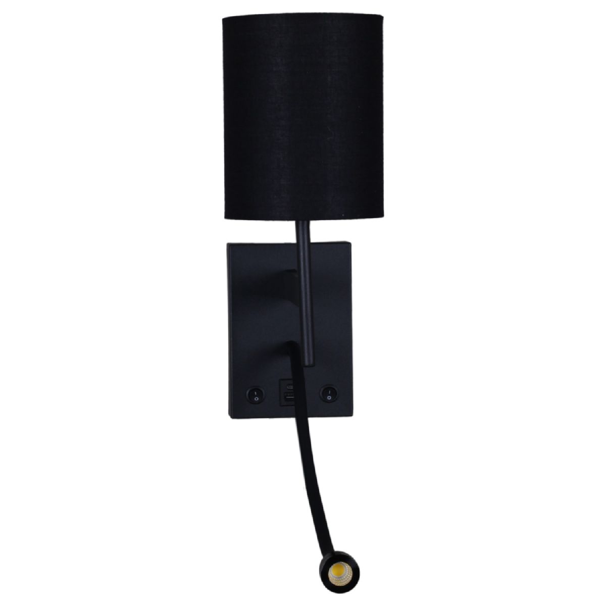 бра reluce 86210-9.2-001kt led3w+e14 bk