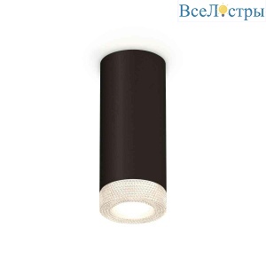 Комплект накладного светильника Ambrella light Techno Spot XS7443010 SBK/CL черный песок/прозрачный (C7443, N7191)