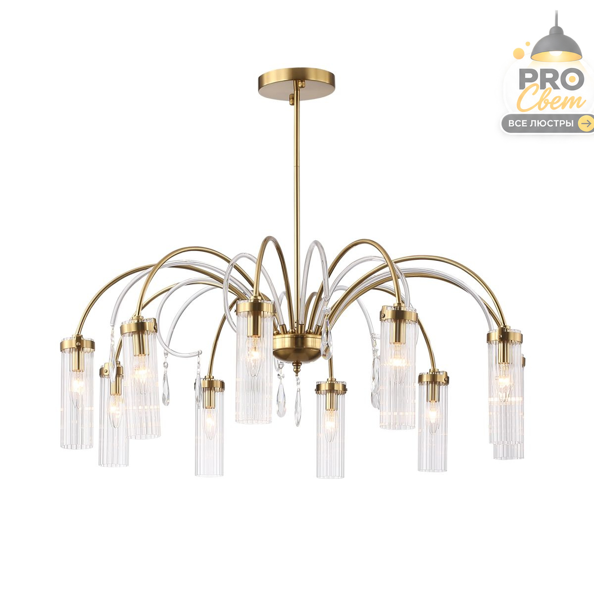 люстра на штанге st luce люминера sl1401.303.10