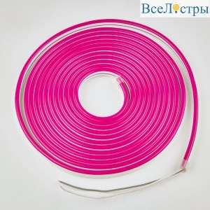 Светодиодная лента Uniel ULS-N11-2835-120LED/m-8mm-IP67-DC24V-10W/m-15M-PINK катушка в герметичной упаковке
