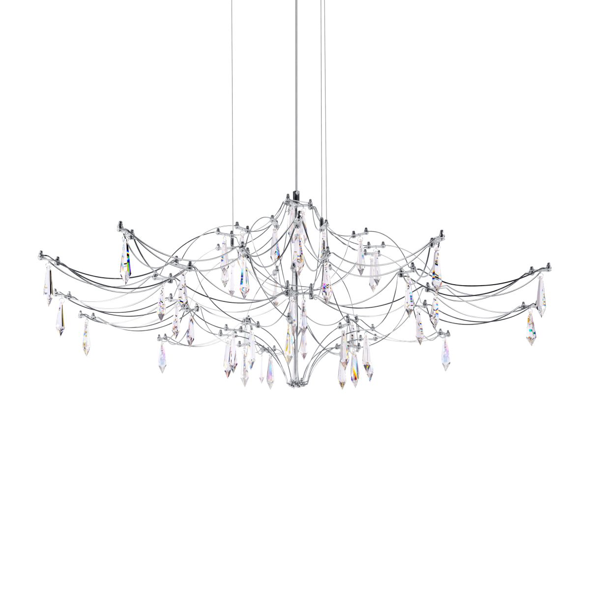 подвесная люстра loft it mira 10587/1000 silver asfour