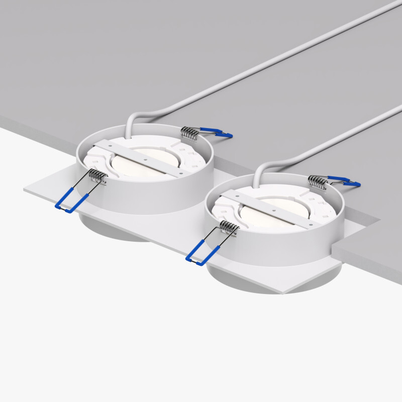 встраиваемый светильник denkirs flat dk2092-wh