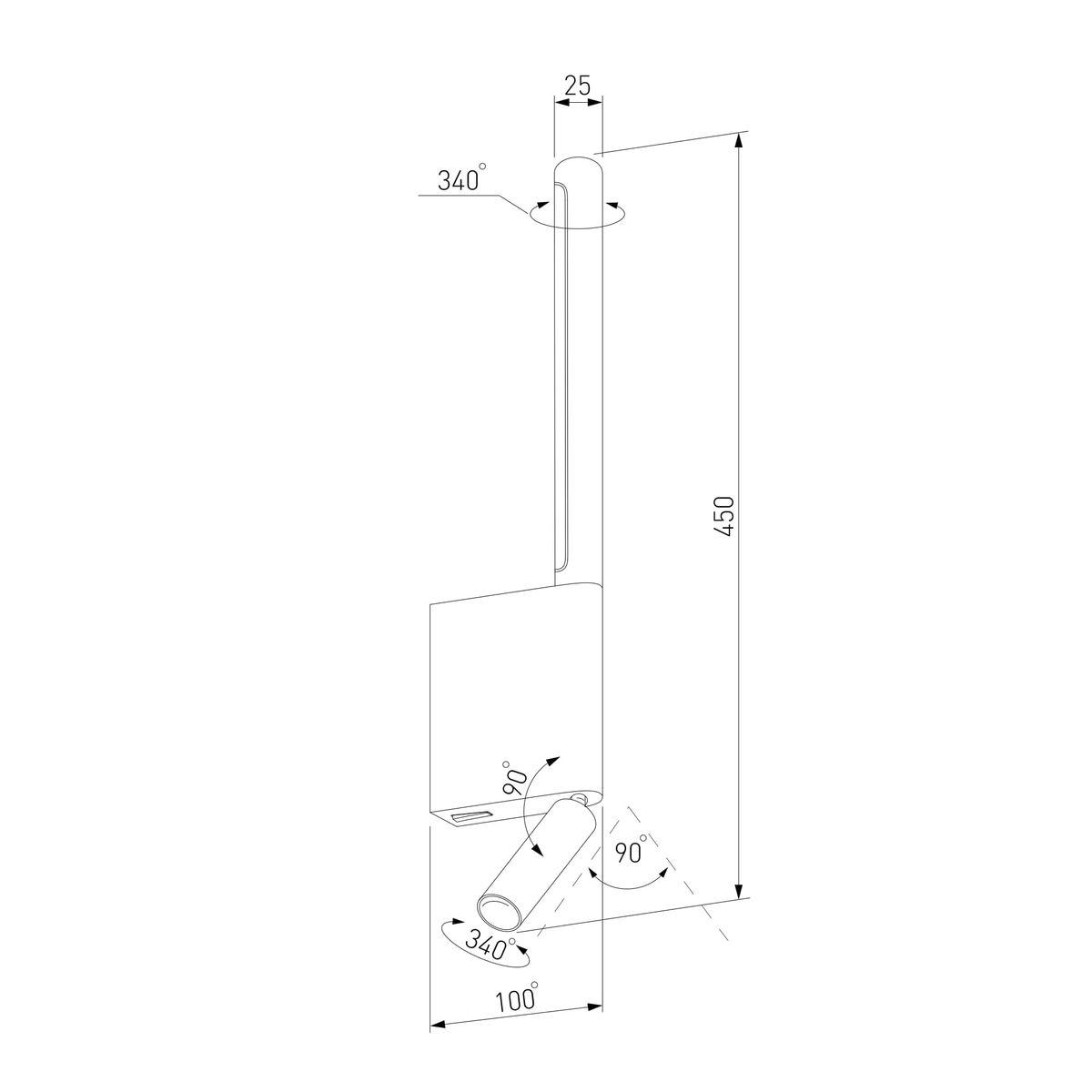 бра elektrostandard sarca 40111/led a066401
