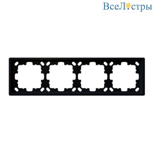 Рамка серия FD 4-постовая (soft touch) Jasmart FD1004PBM