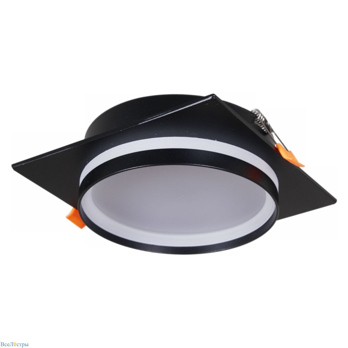 встраиваемый светильник reluce 70002-9.0-001ld gx70 bk