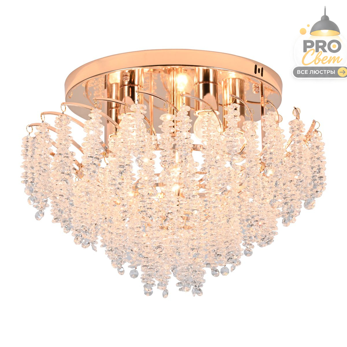 потолочный светильник escada whisper 140015/6c gold es0000076