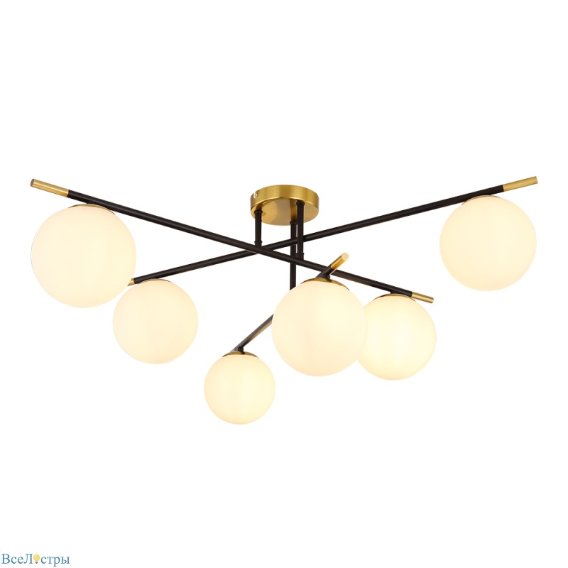 потолочная люстра arte lamp alcor a2224pl-6bk
