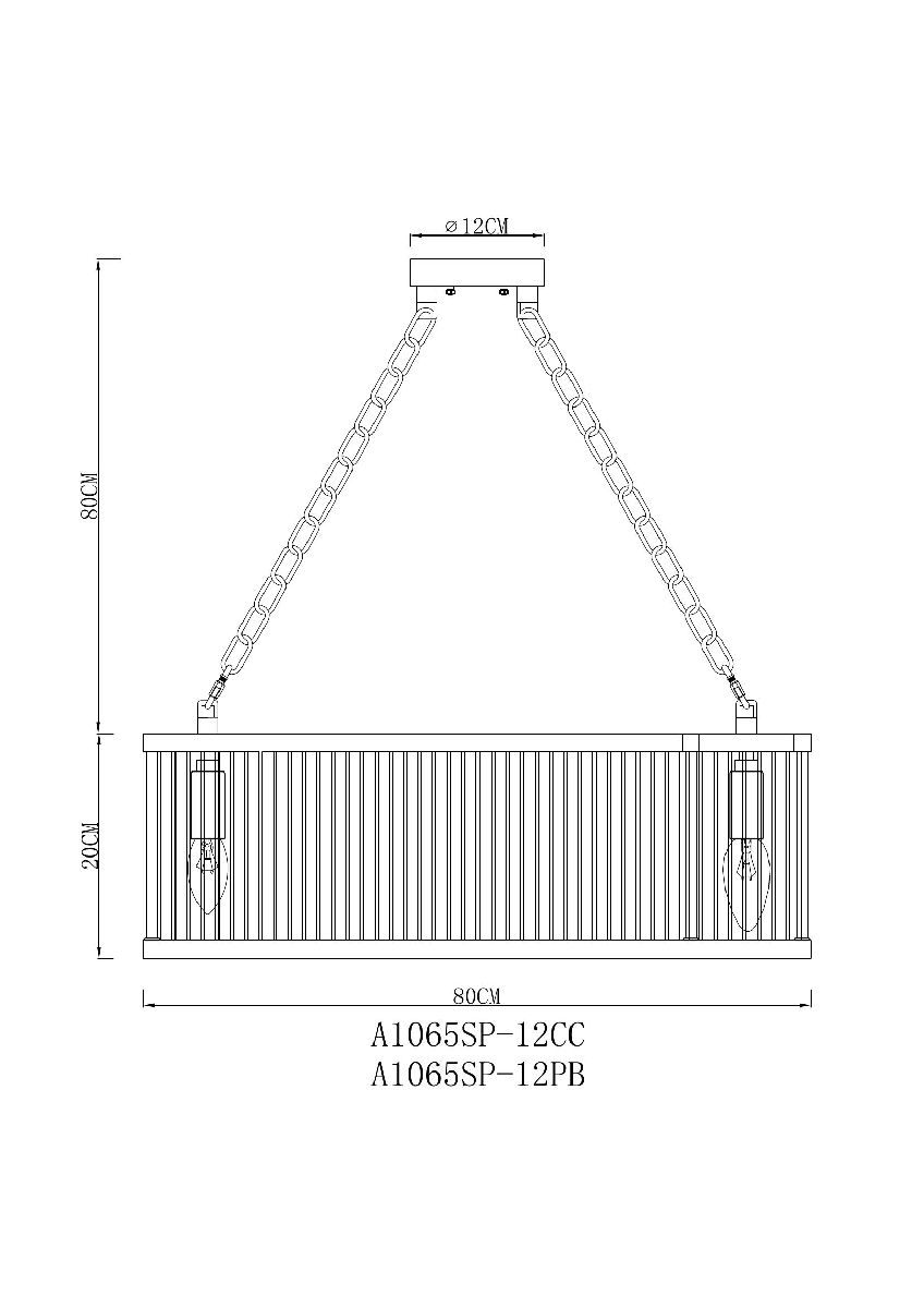 подвесная люстра arte lamp anetta a1065sp-12cc