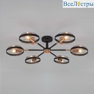 Потолочный светильник Eurosvet Gallo 70121/6 черный Smart a052341