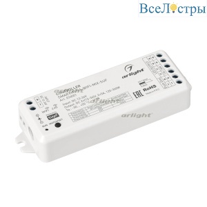 Контроллер Arlight SMART-TUYA-WIFI-MIX-SUF 12-36V 2x5A 2.4G 034501