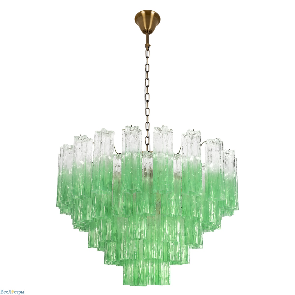 подвесная люстра loft it murano 10580/800 clear green
