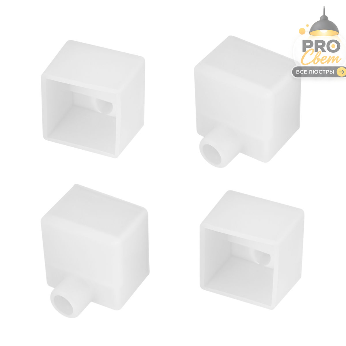 заглушка arlight wph-flex-2020 white с отверстием (пластик) 062618