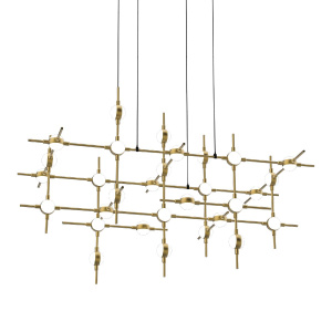 Подвесная люстра DeLight Collection Molecular MD18001067-30A black/gold