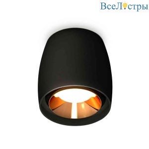 Комплект накладного светильника Ambrella light Techno Spot XS1142004 SBK/PYG черный песок/золото желтое полированное (C1142, N7034)