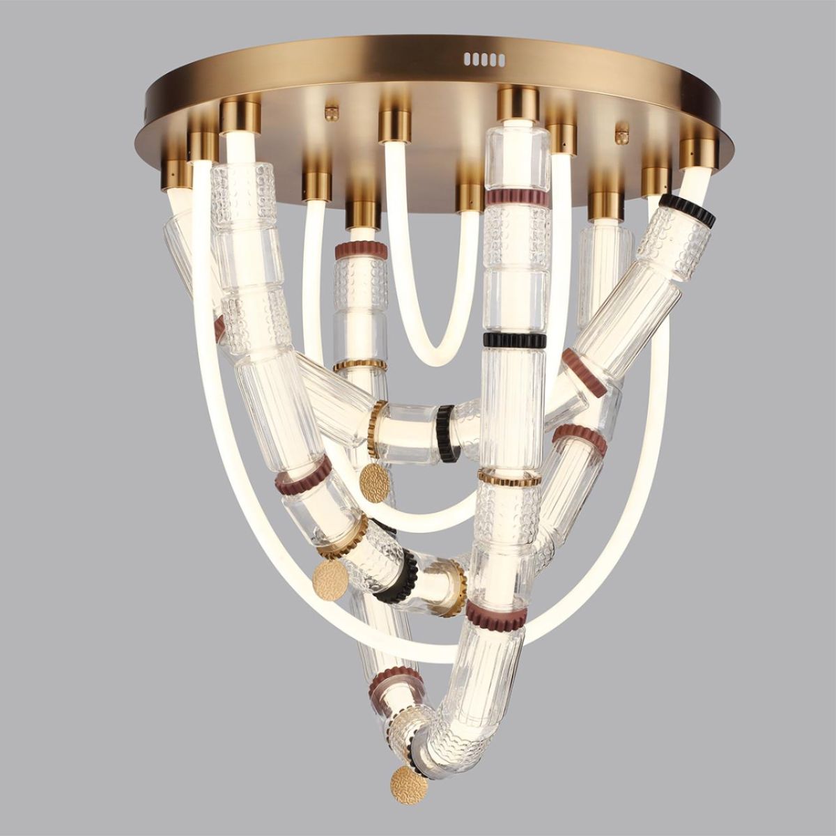 потолочная люстра odeon light l-vision collier 5455/80cl