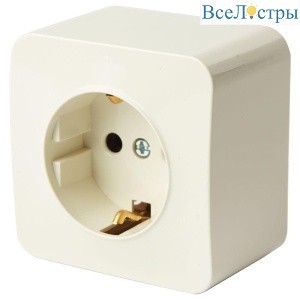 Розетка 2P+PE Stekker София слоновая кость MST16-11-04 49493