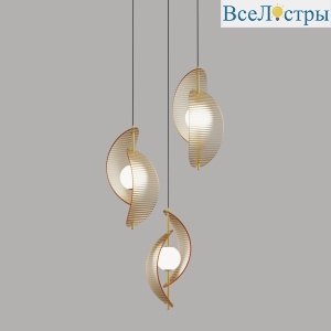 Подвесной светильник Delight Collection MD24030035-3A brass/amber