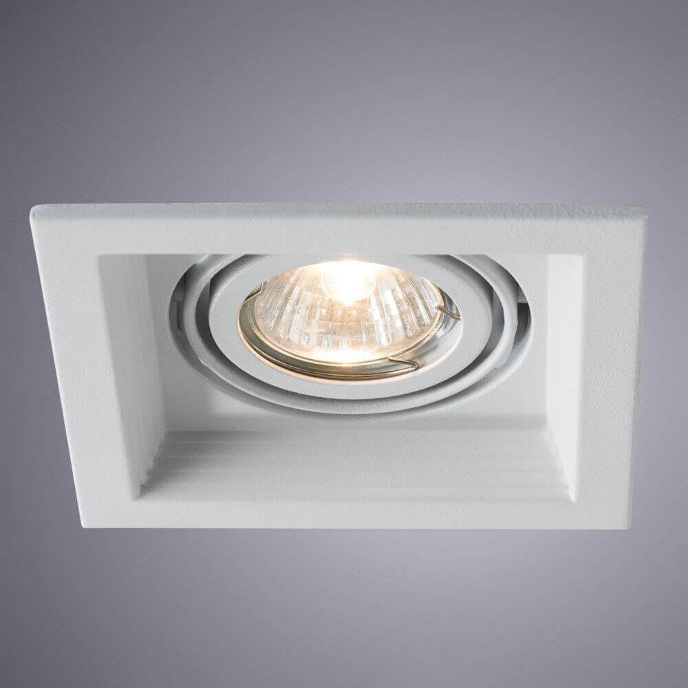 встраиваемый светильник arte lamp canis a6661pl-1wh