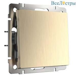 Выключатель одноклавишный проходной Werkel шампань рифленый W1112010 4690389160066