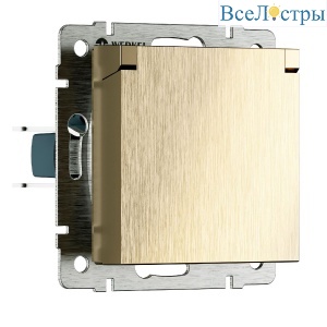 Розетка с защитной крышкой и шторками Werkel W1171210 4690389213137 a069604