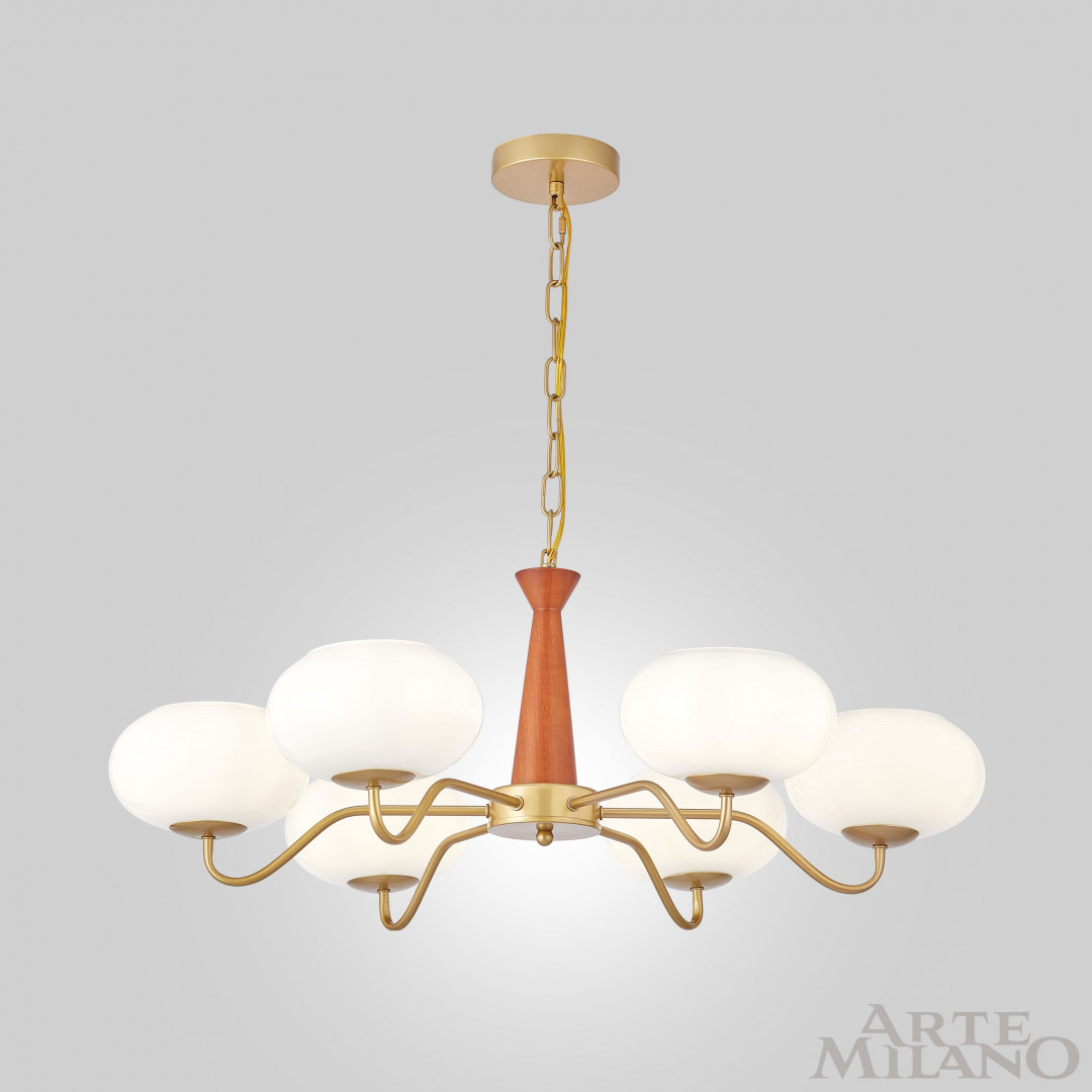 подвесная люстра arte milano napoli 310166/d780/6 bs/wd