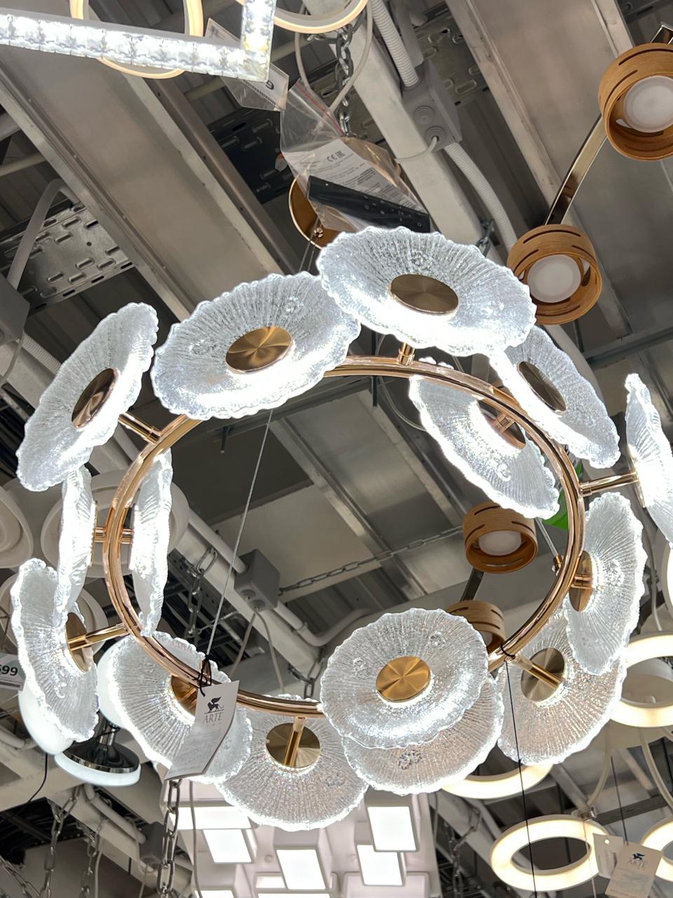 подвесная светодиодная люстра arte lamp cherish a2097lm-90go