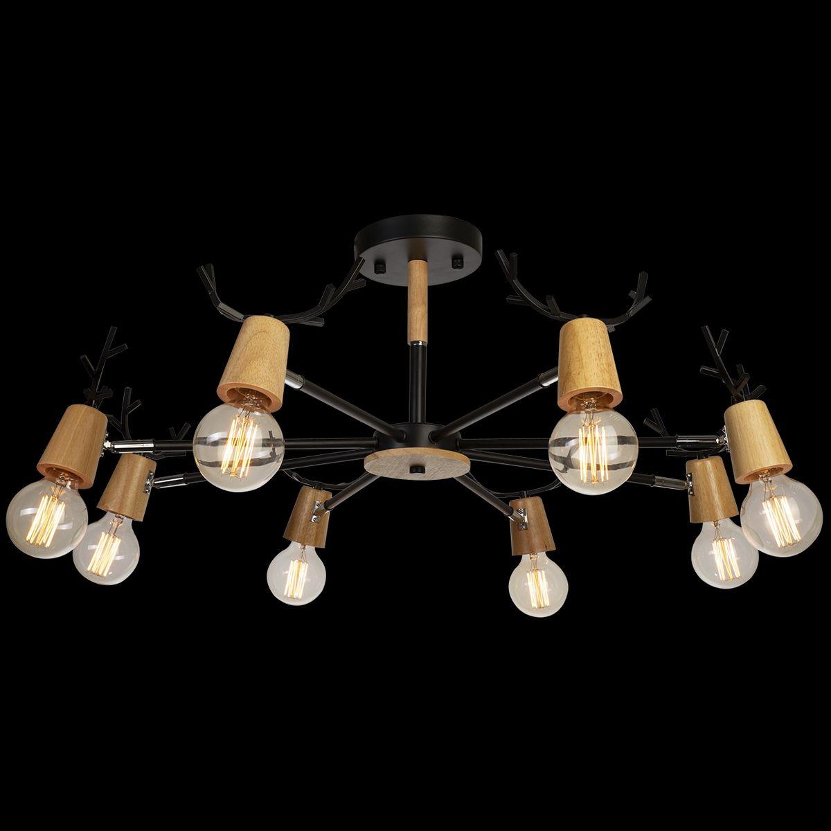 потолочная люстра loft it sven 10024/8 black